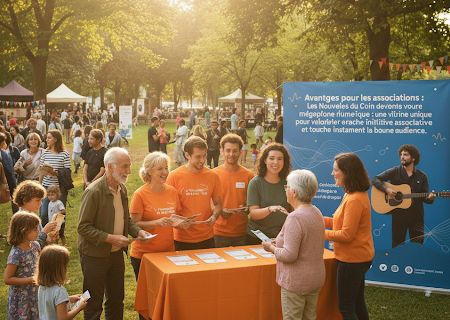 Scène d’association locale en plein air